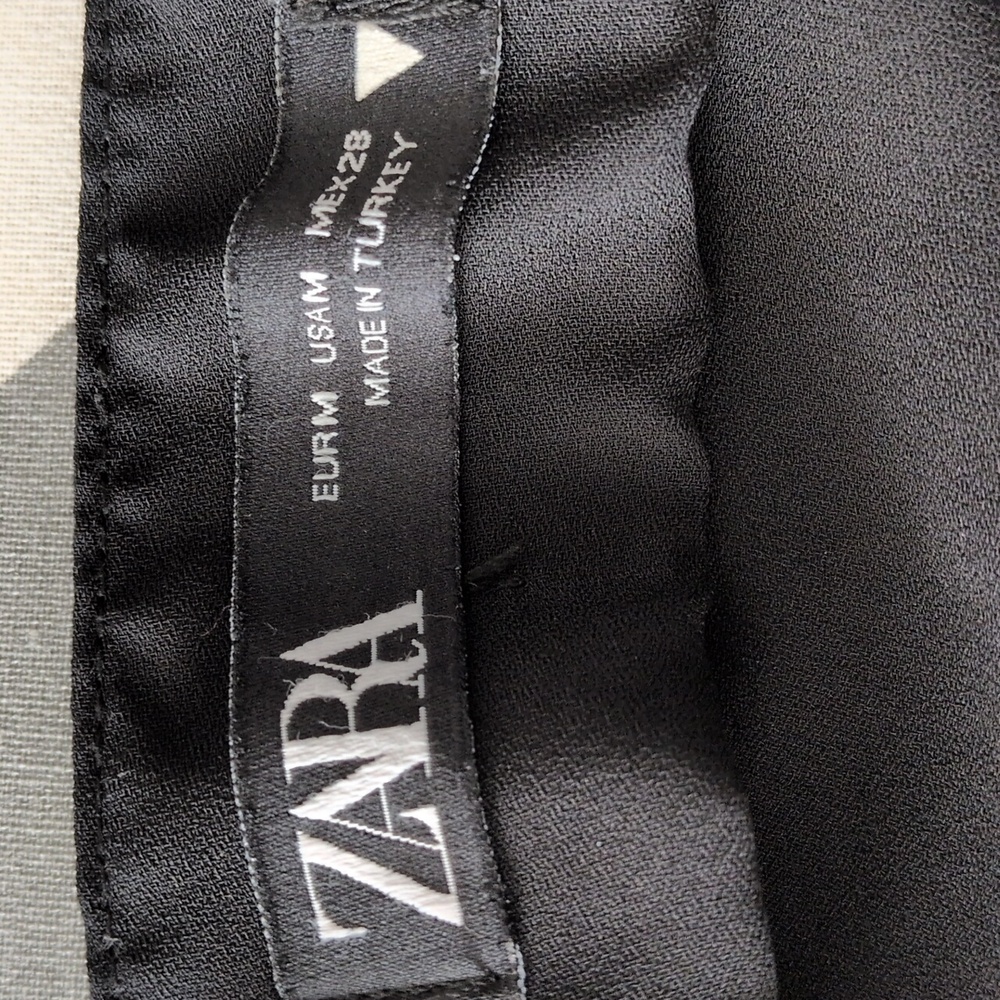 Zara Pleated Tulle Polka Dot Midi Skirt M - Picture 8 of 10